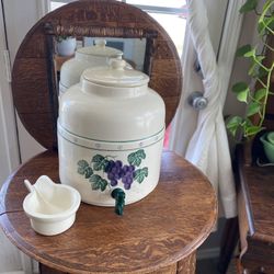 Ceramic Crockpot Beverage Dispenser 