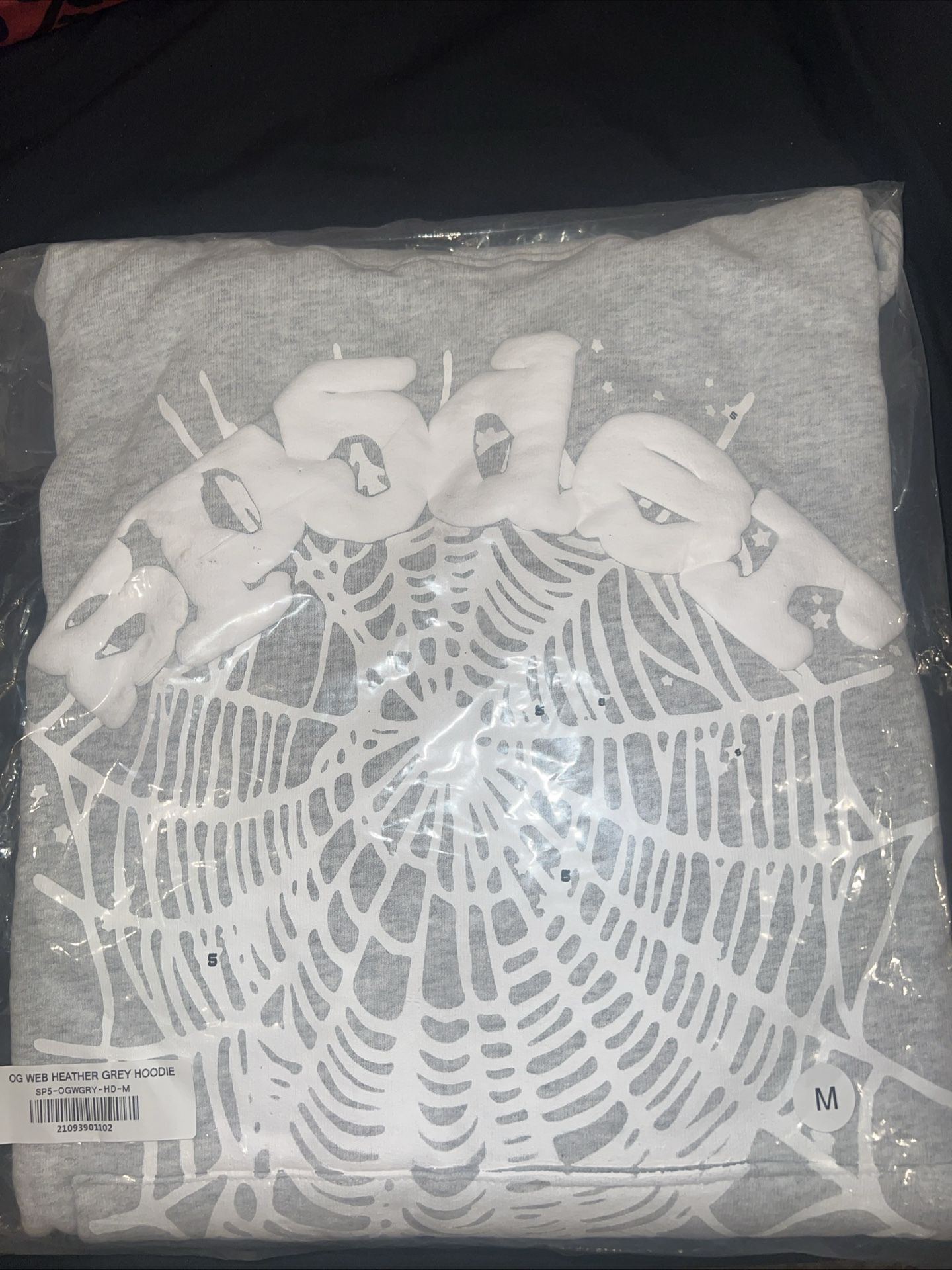 sp5der grey hoodie size M