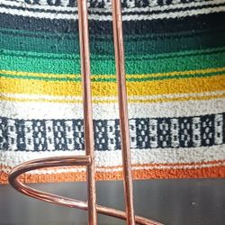 USED GOLD METAL PAPER TOWL HOLDER