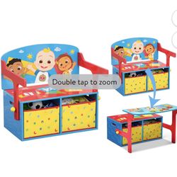 Cocomelon 2 In 1 Activity Bench & Desk!!!