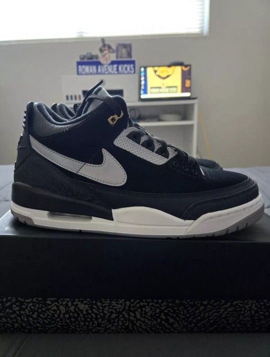 Jordan 3 Retro Tinker SP Black Cement Gold 2019 Size 10