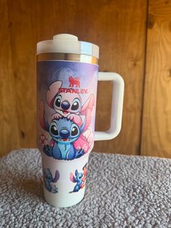 Stanley Quencher Tumbler Stitch & Angel Edition