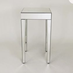 Side Table Glass Mirror 