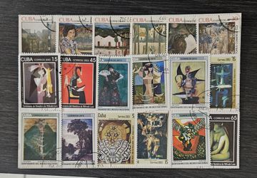 Cuba Culture Postage Stamps - Collectible Lot (50)
