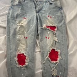 Splattered Jeans