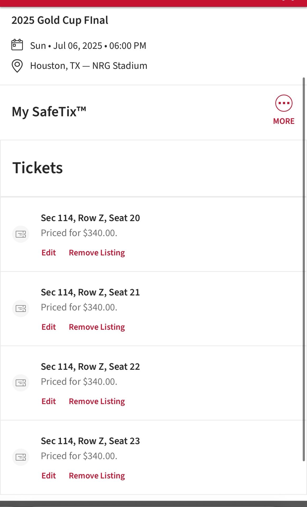 Gold Cup Tickets