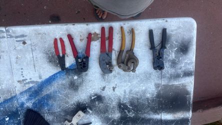 Assorted crimping tools
