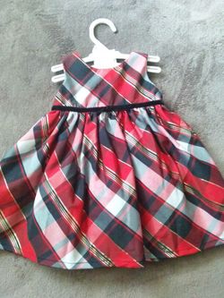 Black and red plaid dress