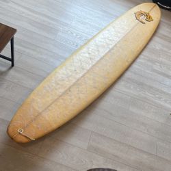 Old School Antique Long Surf Board 9’6 “ 22.5 “ 3” Shaped By Doyle