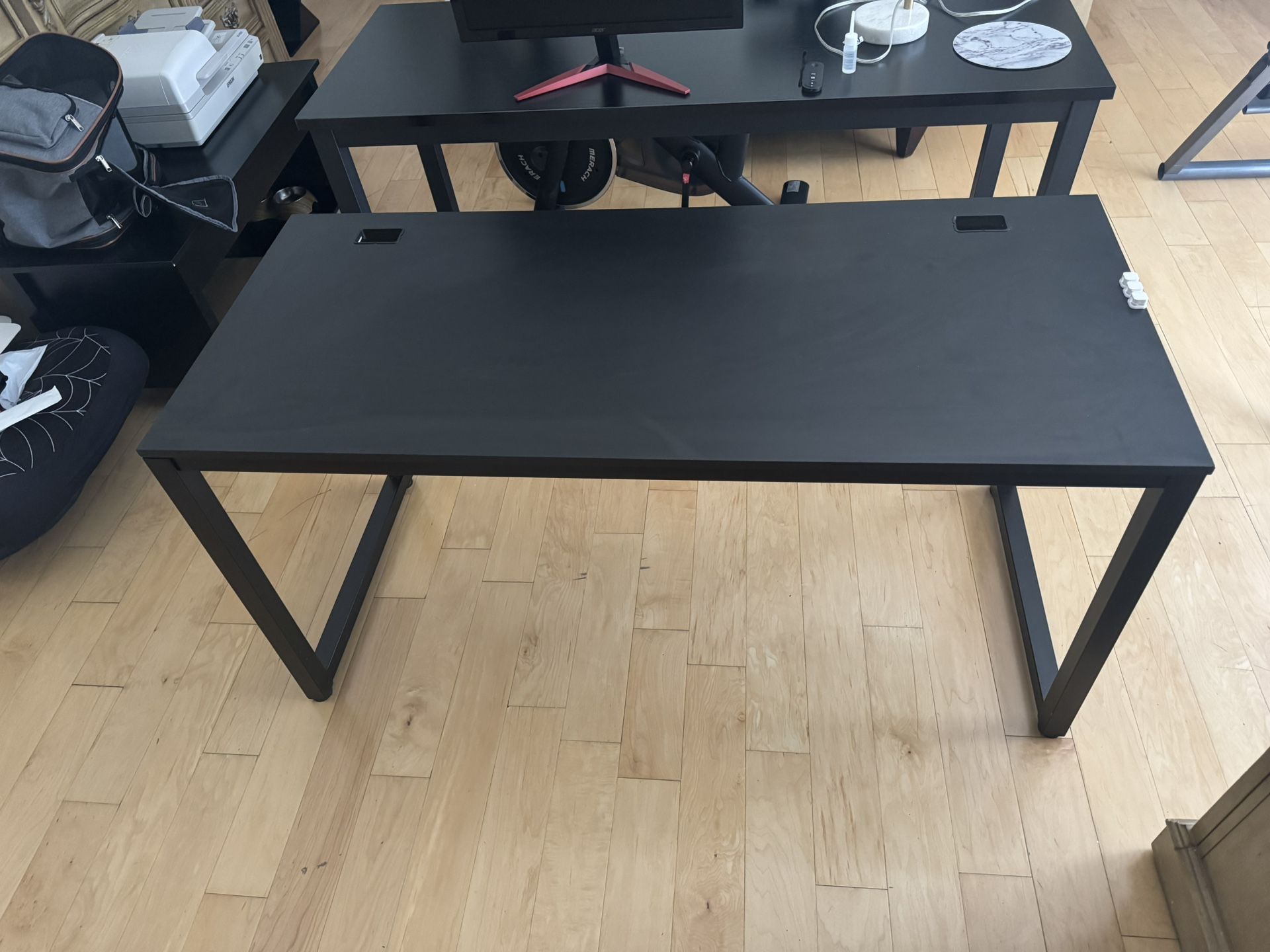 55-Inch Office Computer Desk, Black