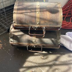 Antique Wooden Cases Decor