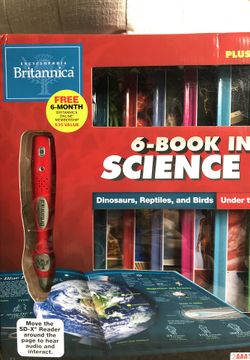 Encyclopedia Britannica 6-book interactive science library for