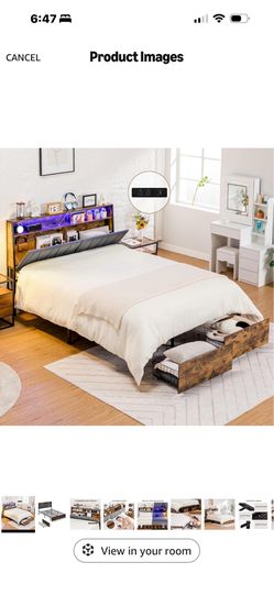 King size bed frame