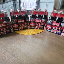 4- 1996 Nascar Coca-Cola 6 Pack 8oz Bottles