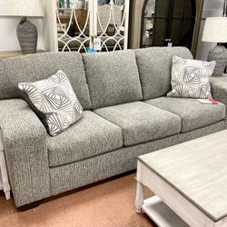 New 92” Grey Sofa — CLEARANCE 