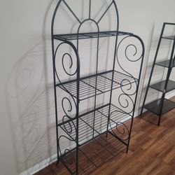 71" Tall 30.5" Wide Folding Bakers Rack 4 Shelfs