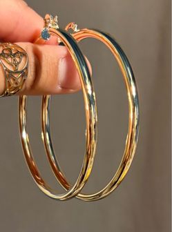 Large Gold Hoop Earrings