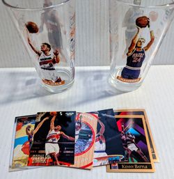 (2) 1990's Arizona Suns Pint Glasses. Barkley Plus. 