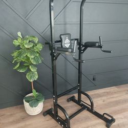 Sportsroyals Adjustable Pull-up Dip Station Home Gym Power Tower