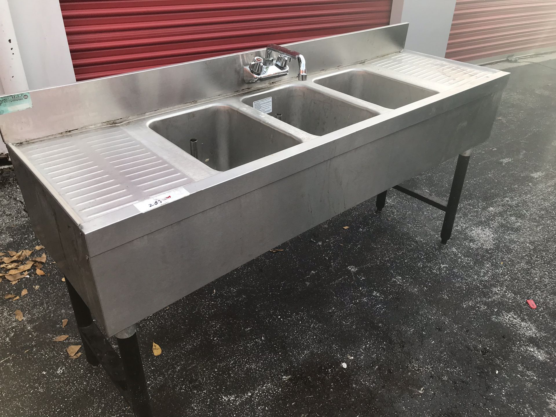 Commercial Bar Sink / 3 Compartment Bar Sink