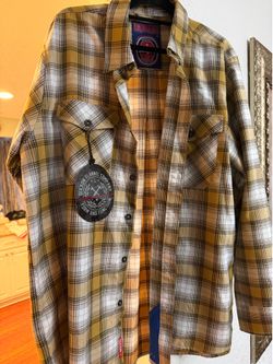 NEW Dixxon Flannel Company “Lager” Men’s 2XL Button-Up Shirt NWT Plaid Heavyweight