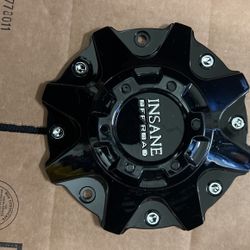 Insane Off-Road Gloss Black/Chrome Logo Wheel Center Cap ER038 310L214-D
