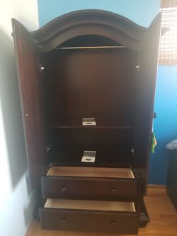 Wood Armoire Dresser 