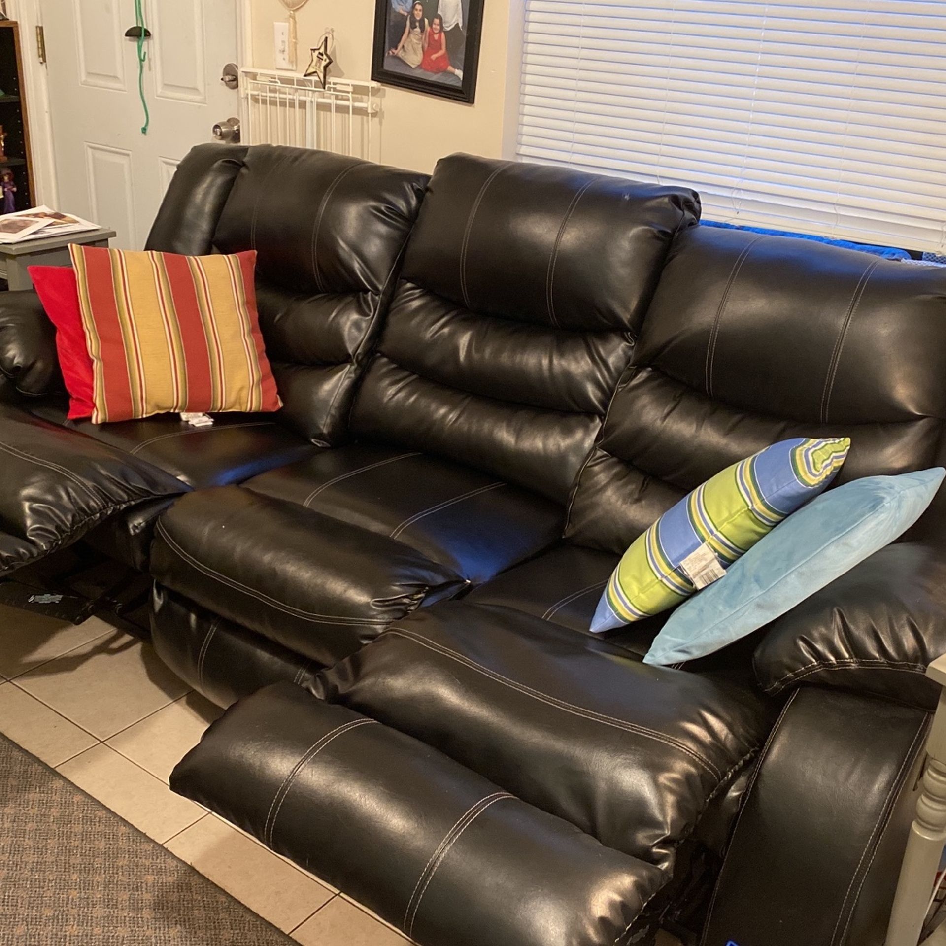 Black Leather Couch