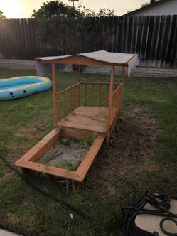 FREE Kids Wooden Sandbox House