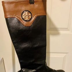 Tori Burch leather boots size 8