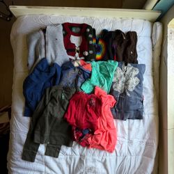 Girls Size 5-7 Sweater and Hoodie Bundle