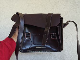 Burgundy Dr. Martens Satchel