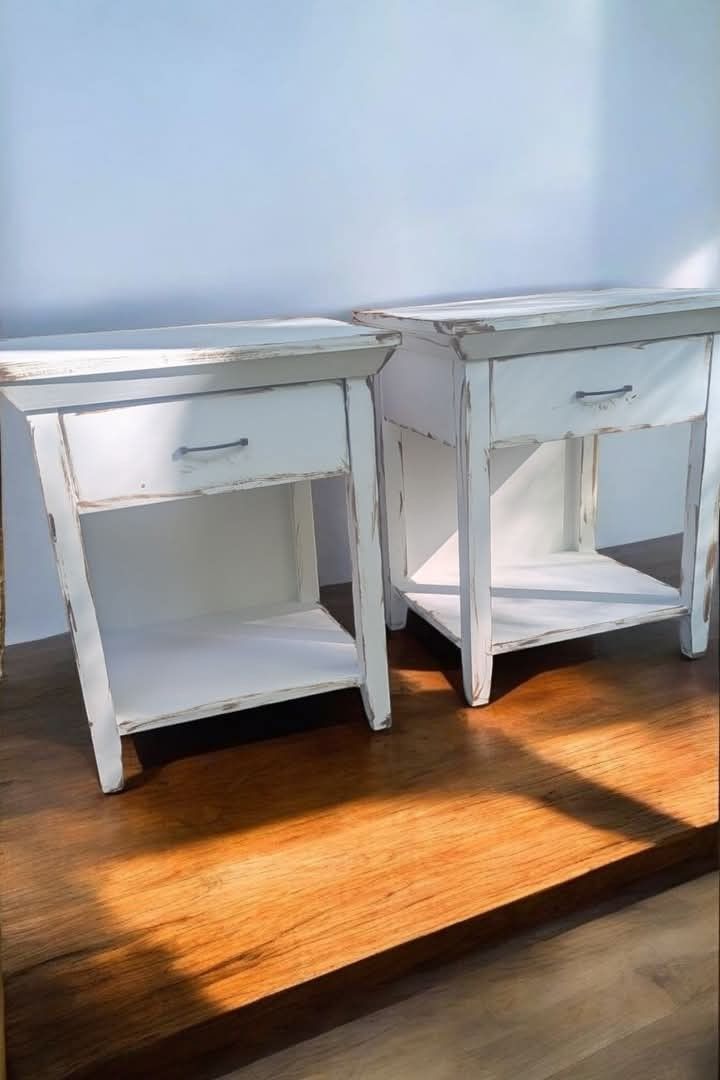 Precious Chalk Painted Matching End Tables