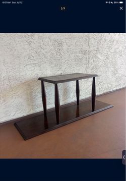 One Solid Wood Display Table