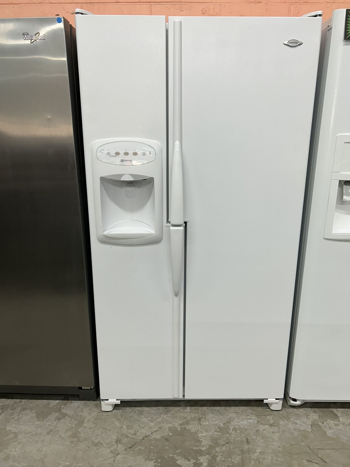 Maytag White Side By Side Refrigerator