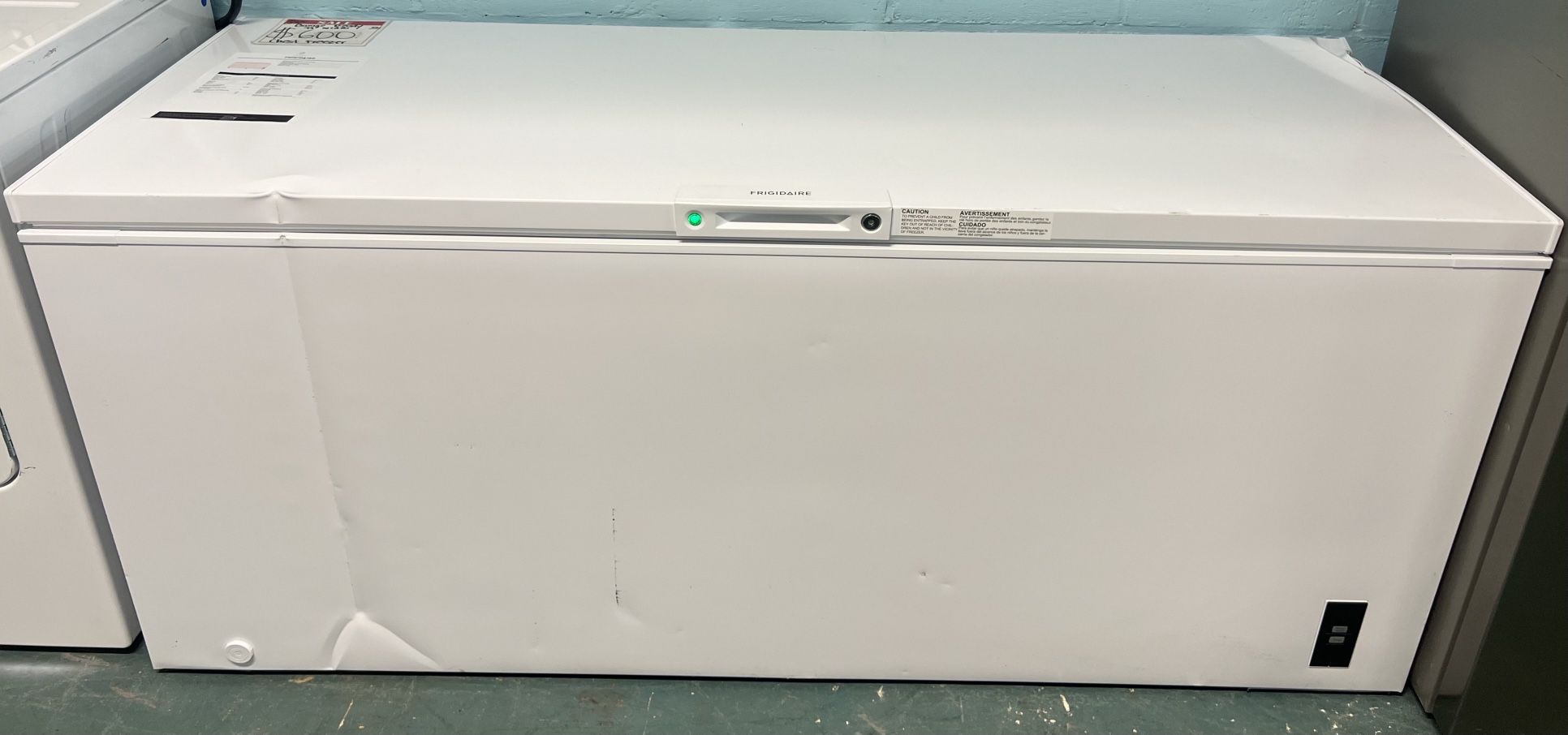 FRIGIDAIRE WHITE UPRIGHT & CHEST FREEZER, IN GREAT CONDITION