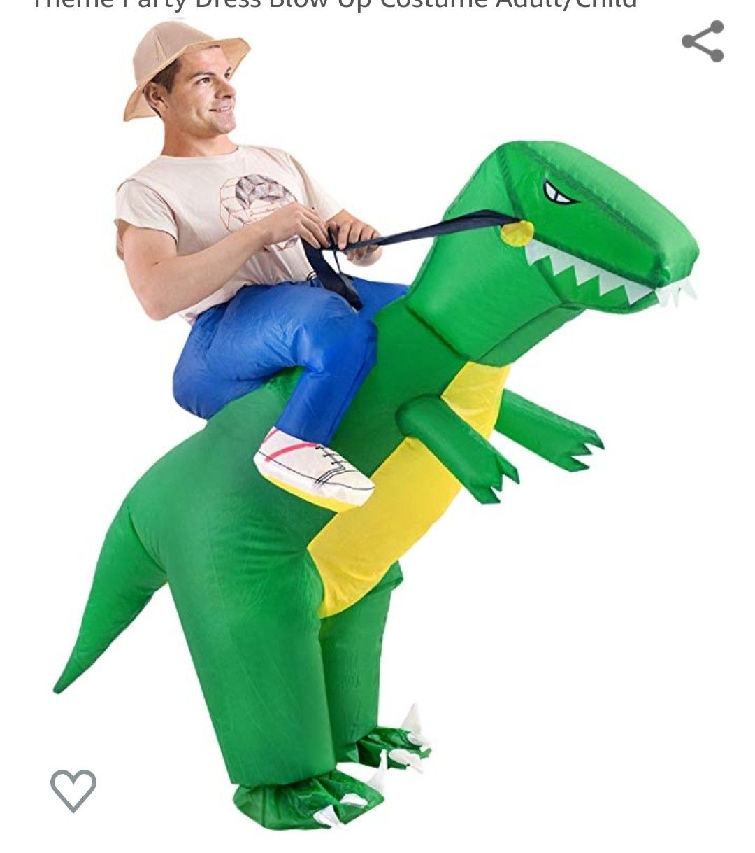 Inflatable T- Rex adult costume