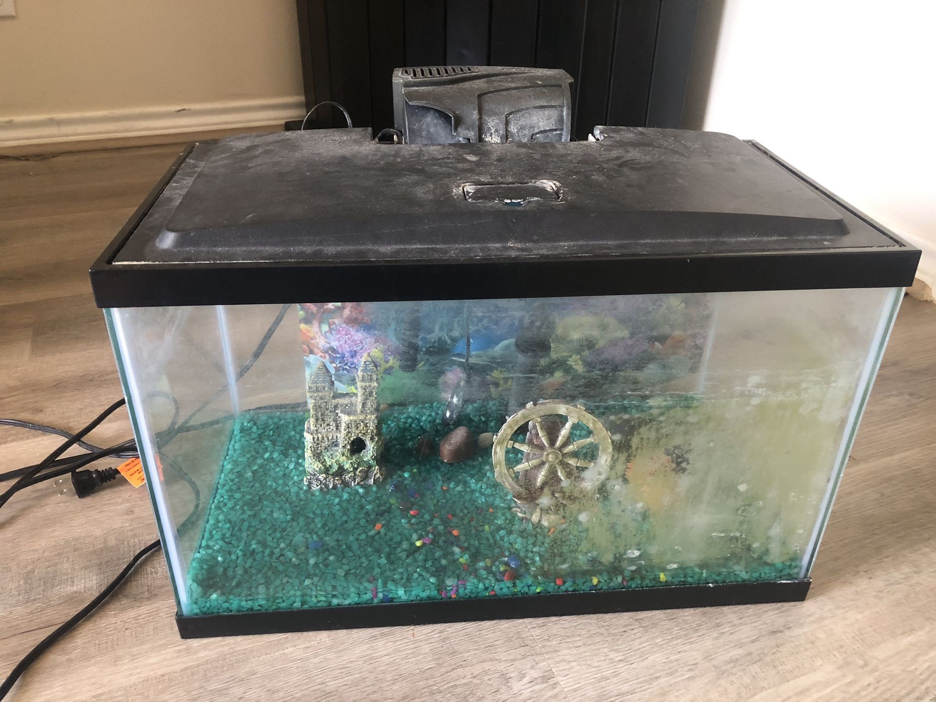 15g Small Aquarium Fish Tank In Good Condition