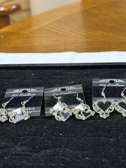 Ear Excellence Heart Earrings-set Of 3
