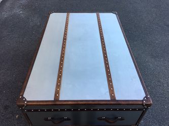 Restoration Hardware Mayfair Steamer Trunk Coffee Table