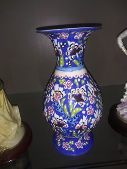 Turkish Hand paint vase color full no damage no crack