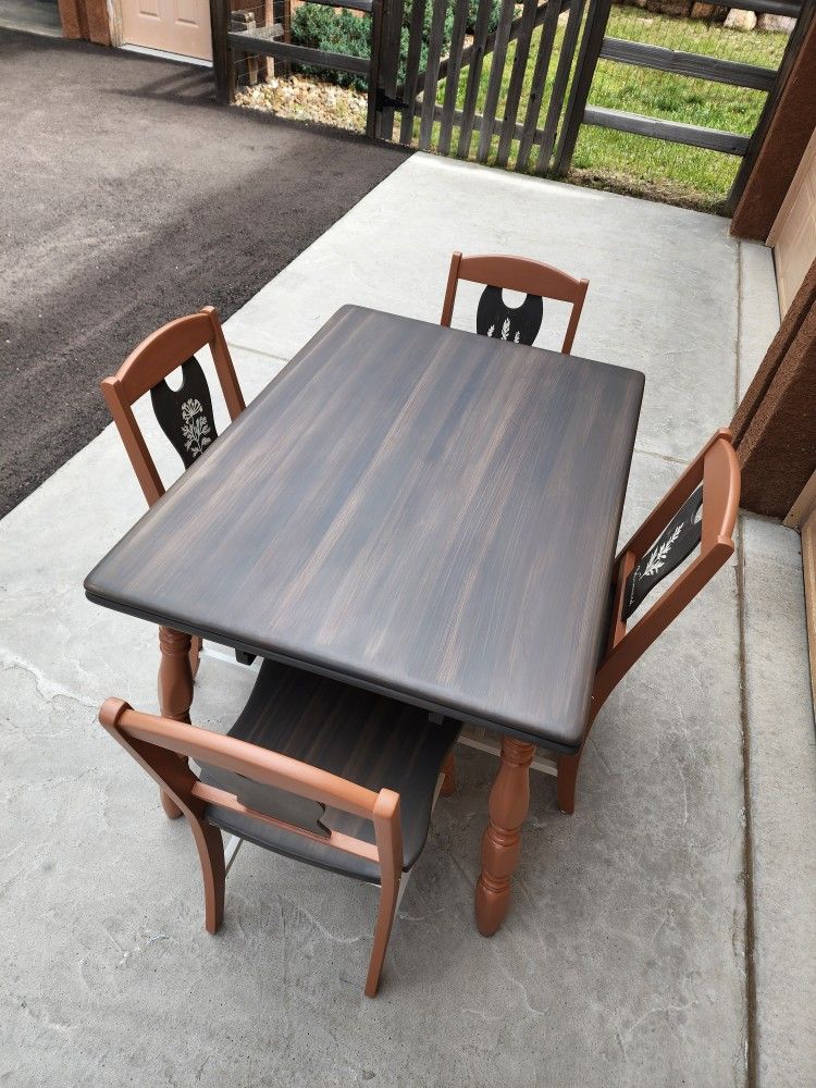 Solid Maple Table And Chairs
