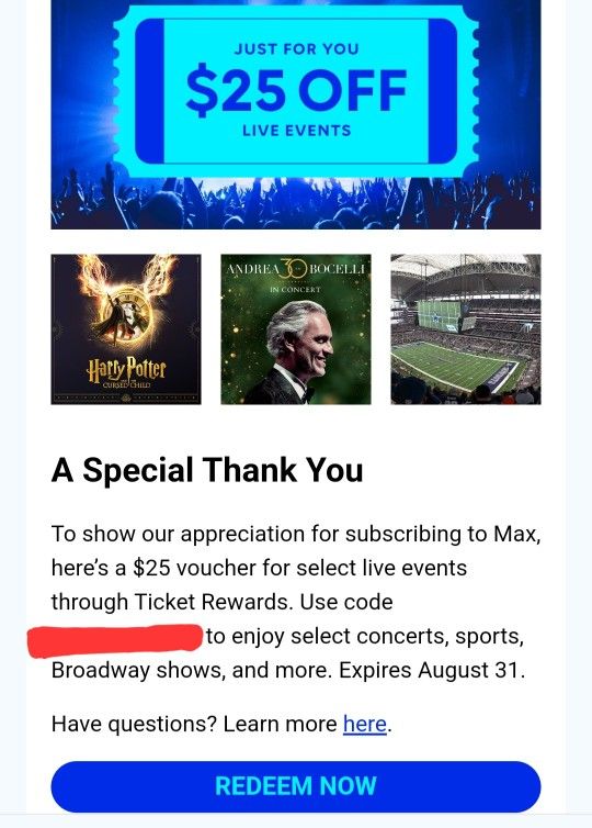 Ticket Events, You Can Choose