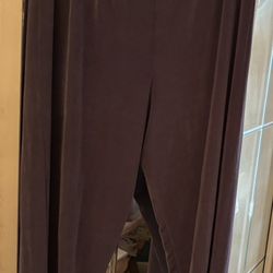 Lavender, elastic waist stretch, capri pants