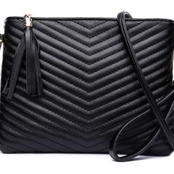 Small Crossbody Bags for Women, Trendy Vegan Leather Shoulder Purses, Clutch Wallet with Wristlet Strap