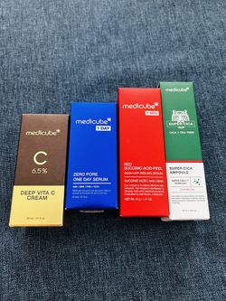 Medicube skincare collection (cream, serum)