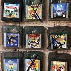 Game boy color games $10 each