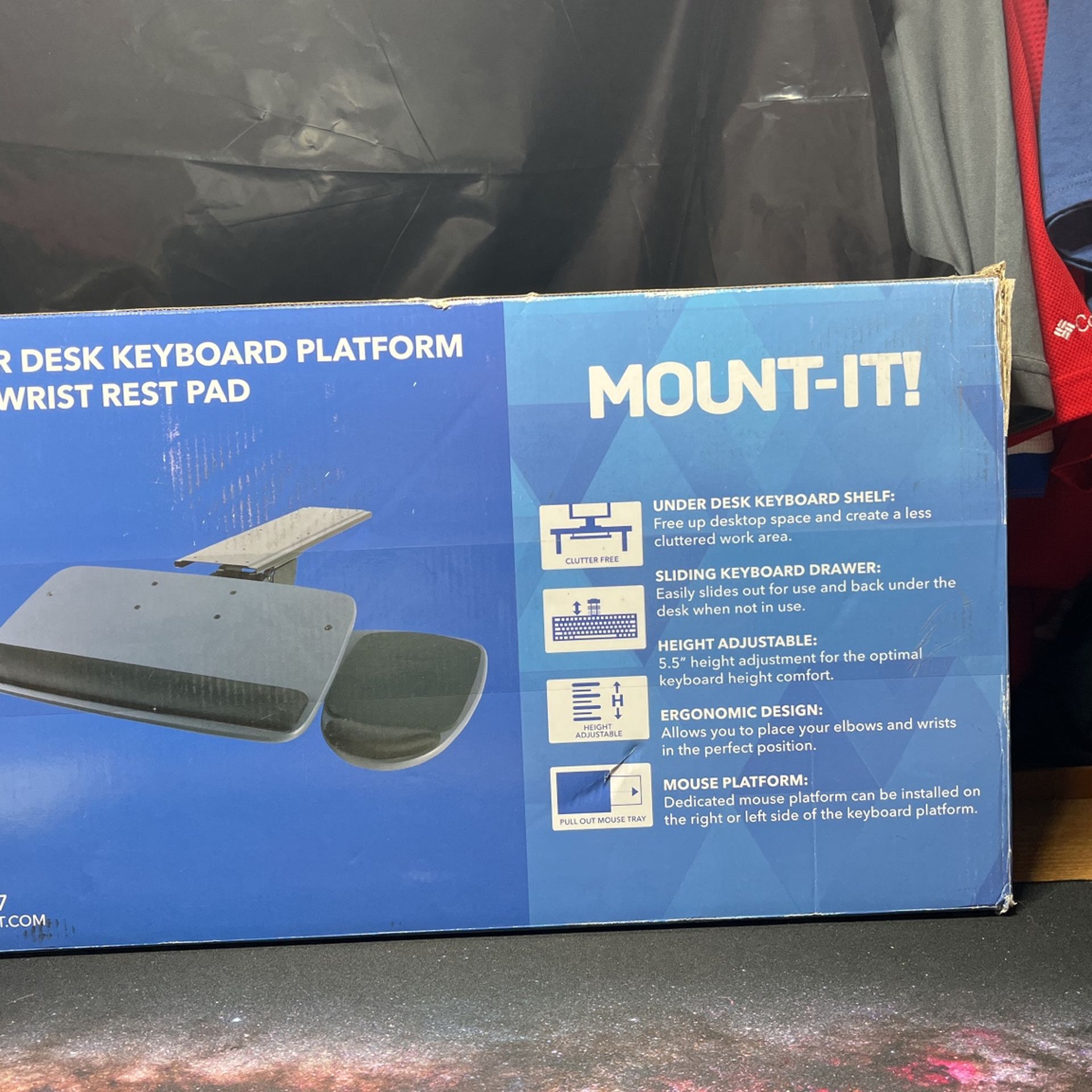 Mount It Under Desk, Keyboard Tray