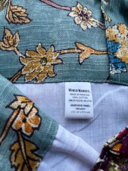 World market curtains 2 panels