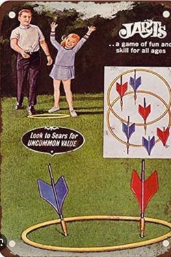 Vintage Jarts Missile Game - Classic 1970s/80s Lawn Darts Set - Complete with Original Box!